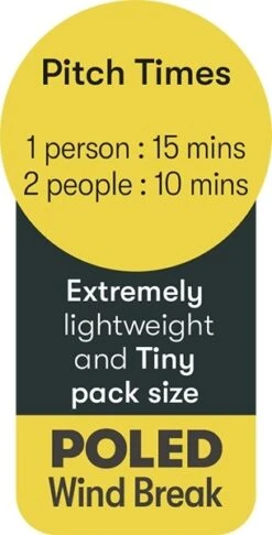 Quest Falcon 500 Windbreak Grey A1037 -Kamp Camping Shop a1037 9 midsize