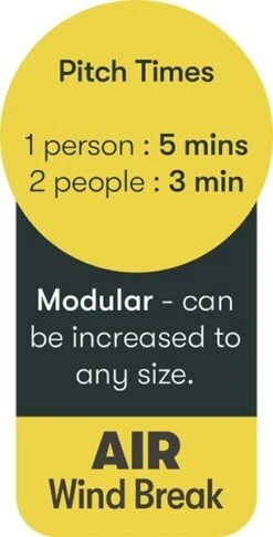 Quest Falcon AirShield 500 (3 Panels) A1038 -Kamp Camping Shop a1038 9 midsize