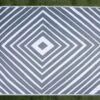 Leisurewize Prisma Outdoor Rug (Grey/White) - 120cm X 180cm (Medium)GW374 -Kamp Camping Shop gwrug3 image 1 of 4 1000x666 1