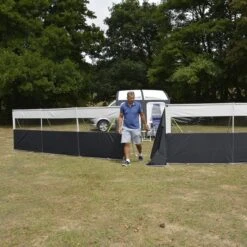Kampa Dometic Pro Windbreak Door Panel WB0003 9120000358 -Kamp Camping Shop kampaprowindbreakwithdooropen compressor 1