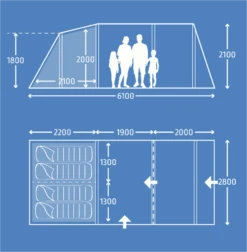 Kampa Hayling 4 Poled 9120001260
