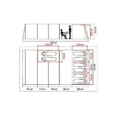 Coleman Weathermaster 8XL Premium Air Tent Blackout INFLATABLE 2000035190 2023 -Kamp Camping Shop weathermaster 8xl floor plan